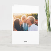 De moderne Gevouwen Foto van Kerstmis van het Feestdagen Kaart (Achterkant)