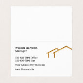 De moderne Gevouwen Kaarten van de Dakbedekkingsdi (Binnenkant ongevouwen)