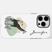 De moderne Giraffe iPhone Case-Mate iPhone Case (Achterkant (horizontaal))