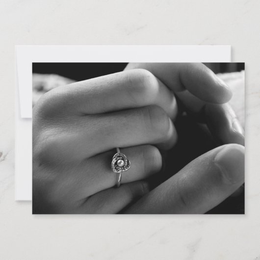 De moderne gouden Band van het Manuscript Foto bew Save The Date (Achterkant)