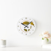 De moderne Gouden Cirkel van het Paard Ronde Klok (Huis)