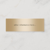 De moderne gouden Drink ticket Drink Voucher (Achterkant)