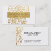 De moderne Gouden Vanger van de Droom van de Folie Visitekaartje (Voorkant / Achterkant)