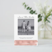 De moderne goudpenseel van het Roos sparen het Bri Aankondigingskaart (Staand voorkant)