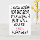 De moderne Grappige Foto van het Voorstel van de Kaart (Gele Bloem)