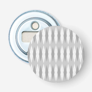 De Moderne Grijze Flesopener Argyle van het midden Button Flesopener