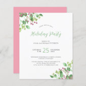 De moderne groene feestdag van de begroting nodigt (Voorkant / Achterkant)