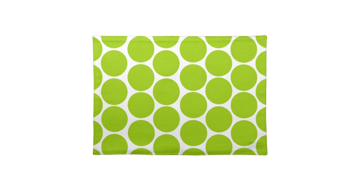 DE MODERNE GROENE, WITTE STIPPEN VAN HET LIMOEN PLACEMAT Zazzle.nl