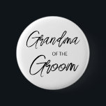 De moderne Grootma van het Manuscript van de Borst Ronde Button 5,7 Cm<br><div class="desc">Het moderne en elegante ontwerp drukt de Grootma van het Manuscript van de Borstel van de Groom knoop van de Partij van de Vrijgezellenfeest af die met jouw tekst kan worden aangepast. Klik op de knop "Aanpassen" en gebruik onze ontwerptool om deze sjabloon te wijzigen. Bekijk de grafische kunstontwerpopslag voor...</div>