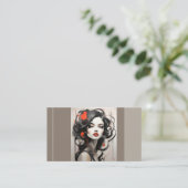 De moderne Haarstylist Chic schoonheidssalon cosme Visitekaartje (Staand voorkant)