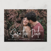 De moderne Handgeschreven Foto van het Manuscript  Aankondigingskaart (Voorkant)