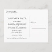 De moderne Handgeschreven Foto van het Manuscript  Aankondigingskaart (Achterkant)