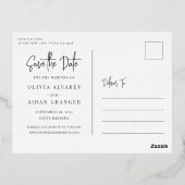 De moderne Handgeschreven Foto van het Manuscript Folie Uitnodiging Briefkaart (Achterkant)