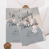 De moderne Handgeschreven Foto van het Manuscript  Save The Date