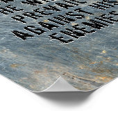 De moderne Heer zal voor de Bijbel Quote Masculine Poster (Hoek)