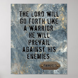 De moderne Heer zal voor de Bijbel Quote Masculine Poster