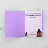 De moderne heks feestdagen kaart (Binnen)