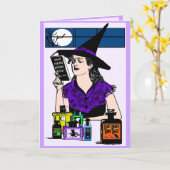 De moderne heks kaart (Gele Bloem)