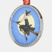 De moderne heks-versiering metalen ornament (Links)