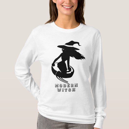 De moderne heks vibes Halloween T-shirt (Voorkant)