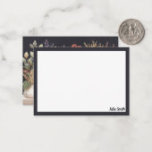 De moderne Herfst botanische boeken Notitiekaartje (Voorkant / Achterkant in situ)