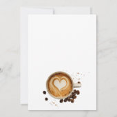 De moderne Herfst Coffee Baby is een Baby shower Bedankkaart (Achterkant)