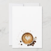 De moderne Herfst Coffee Baby is een Baby shower Kaart (Achterkant)