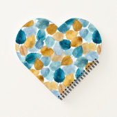 De moderne herfst laat een naadloos patroon van de notitieboek (Achterkant)