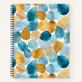 De moderne herfst laat een naadloos patroon van de notitieboek