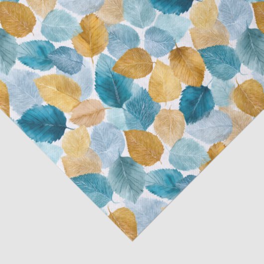 De moderne herfst laat een naadloos patroon van de tissuepapier (Detail)