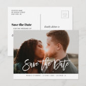 De moderne het manuscriptbruiloft van de fotoKiep  Briefkaart (Voorkant / Achterkant)