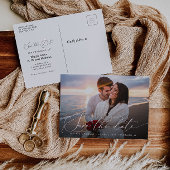 De moderne het manuscriptbruiloft van de fotoKiep  Briefkaart