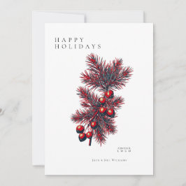 De moderne Holly Berry Hope Poster Corporate Chris Bedankkaart
