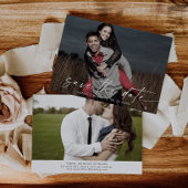 De moderne Horizontale Donkere Foto van het Manusc Save The Date