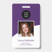 De moderne identiteitskaart van de kaart douanelog badge (Voorkant)