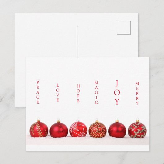 De moderne Kaart Joy (Voorkant / Achterkant)