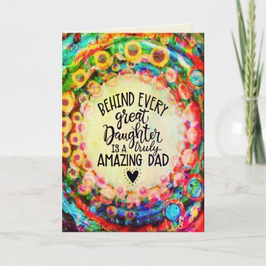 De moderne Kaart van de Daughter Dad (Voorkant)