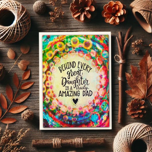 De moderne Kaart van de Daughter Dad