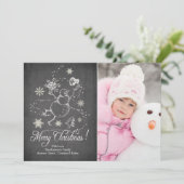 De moderne Kaart van de Foto van Kerstmis van de (Staand voorkant)