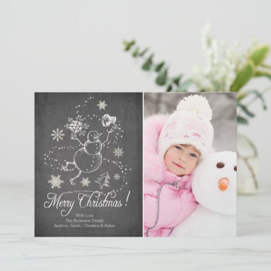 De moderne Kaart van de Foto van Kerstmis van de (Staand voorkant)