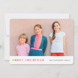 De moderne Kaart van de Foto van Kerstmis van het