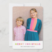 De moderne Kaart van de Foto van Kerstmis van het (Voorkant)