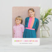 De moderne Kaart van de Foto van Kerstmis van het (Staand voorkant)