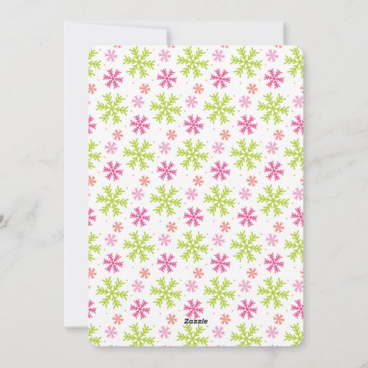 De moderne Kaart van de Foto van Kerstmis van het (Achterkant)