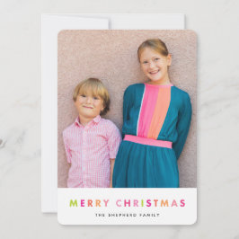 De moderne Kaart van de Foto van Kerstmis van het