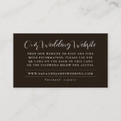 De moderne Kaart van de Huwelijkswebsite QR Code R Visitekaartje (Voorkant)