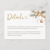 De moderne Kaart van de Kerstbruiloft (Voorkant)