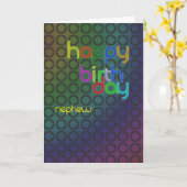 De moderne kaart van de Verjaardag voor neef (Gele Bloem)