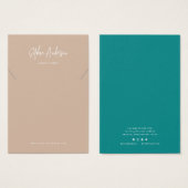 De moderne Kaart van de Vertoning van het Ketting  (Voorkant /achterkant)