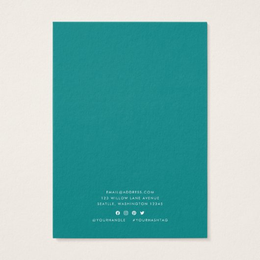 De moderne Kaart van de Vertoning van het Ketting (Achterkant)